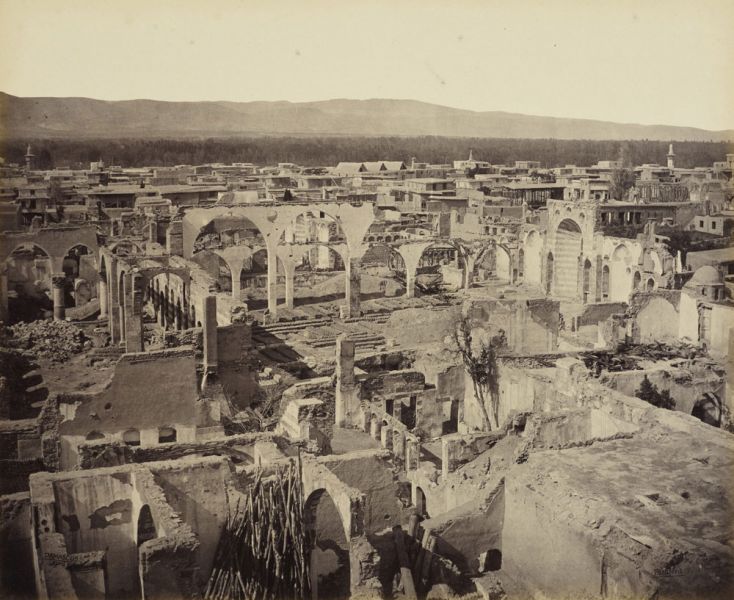 Ruinen der griechischen Kirche in Damaskus